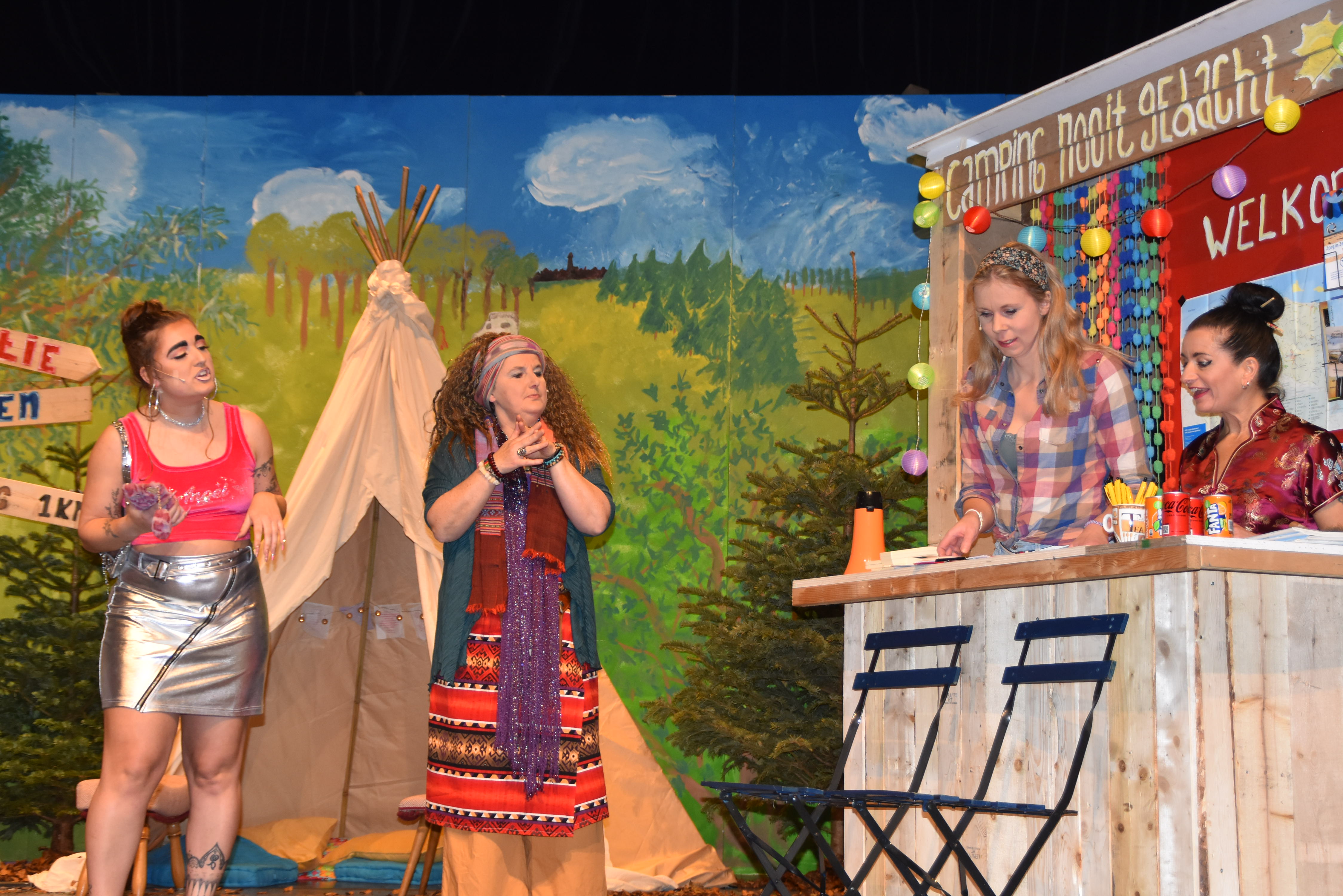 Vreemde vogels op de camping