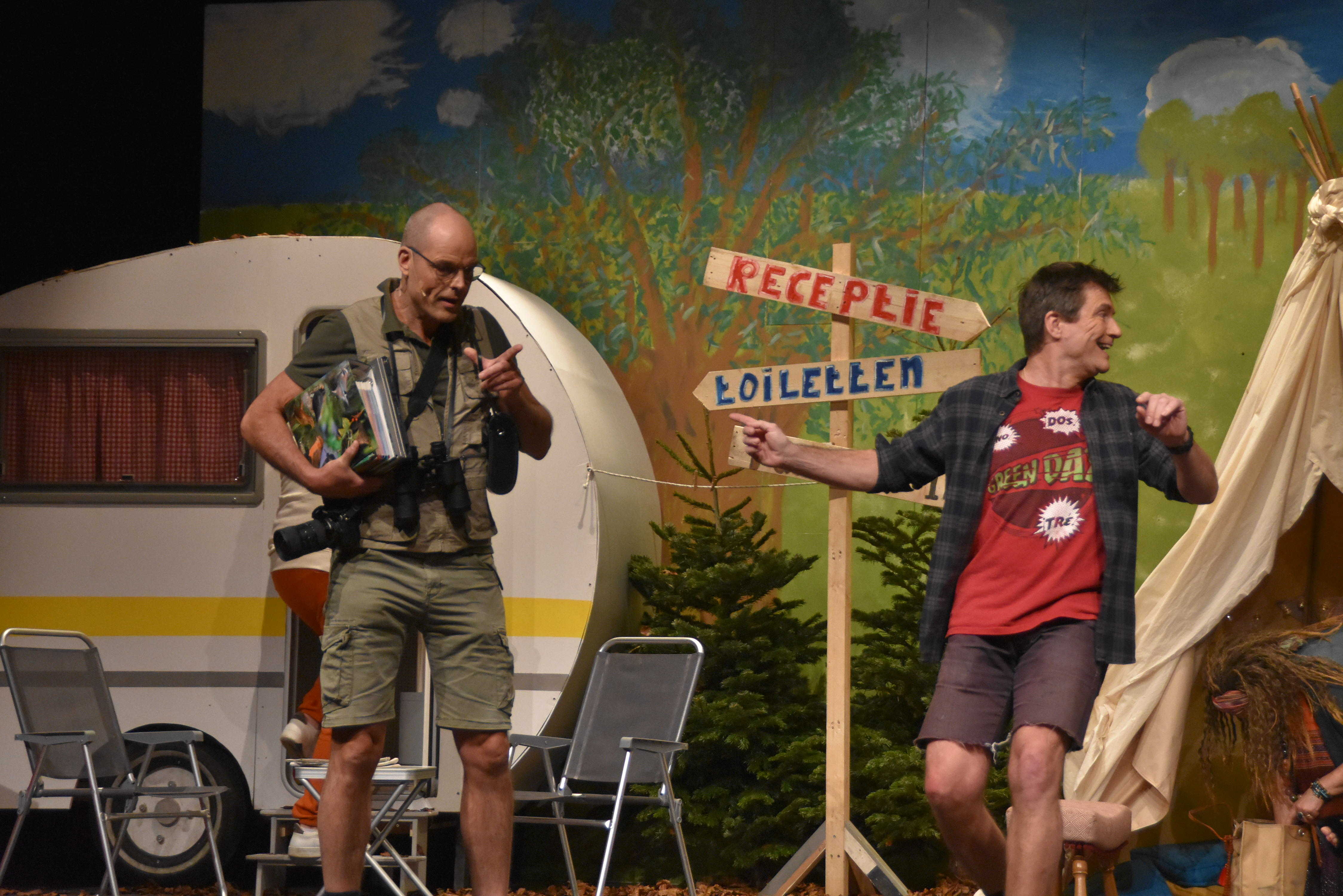 Vreemde vogels op de camping