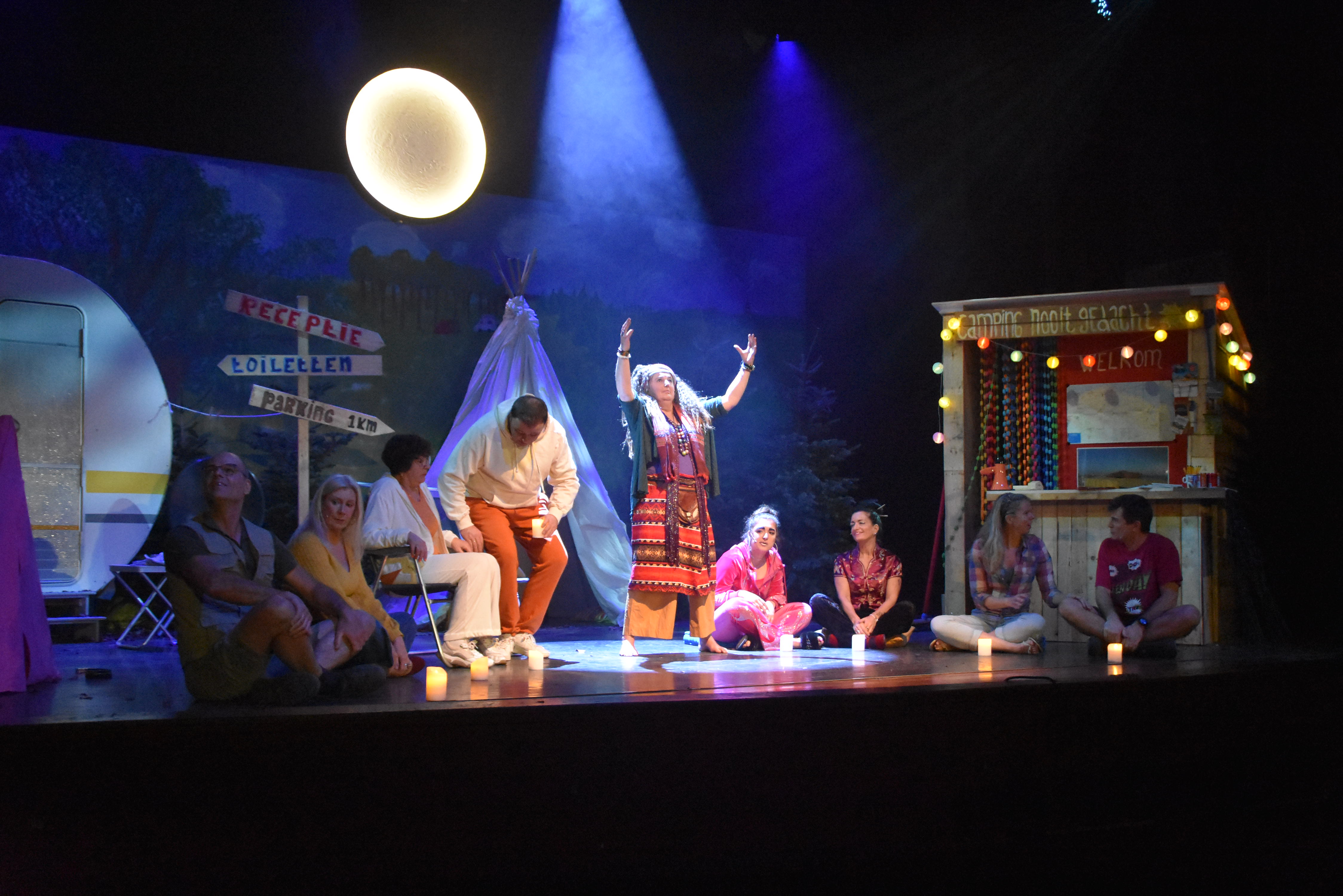 Vreemde vogels op de camping